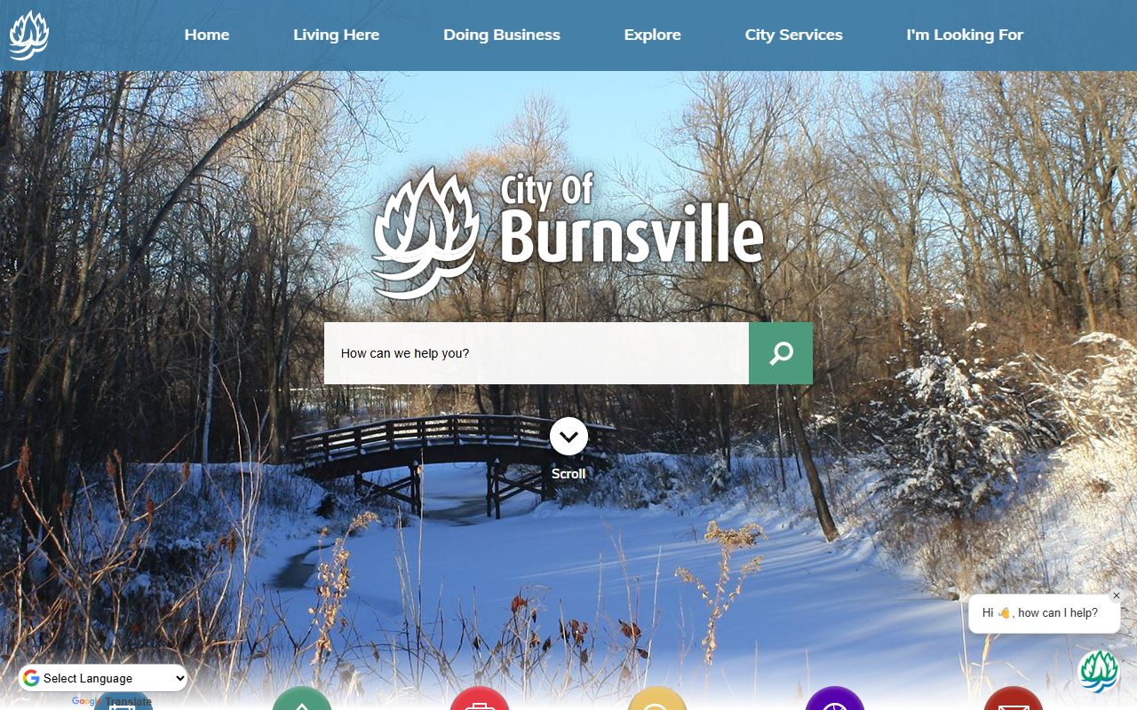 Burnsville city website showing police and public safety information for recent bookings