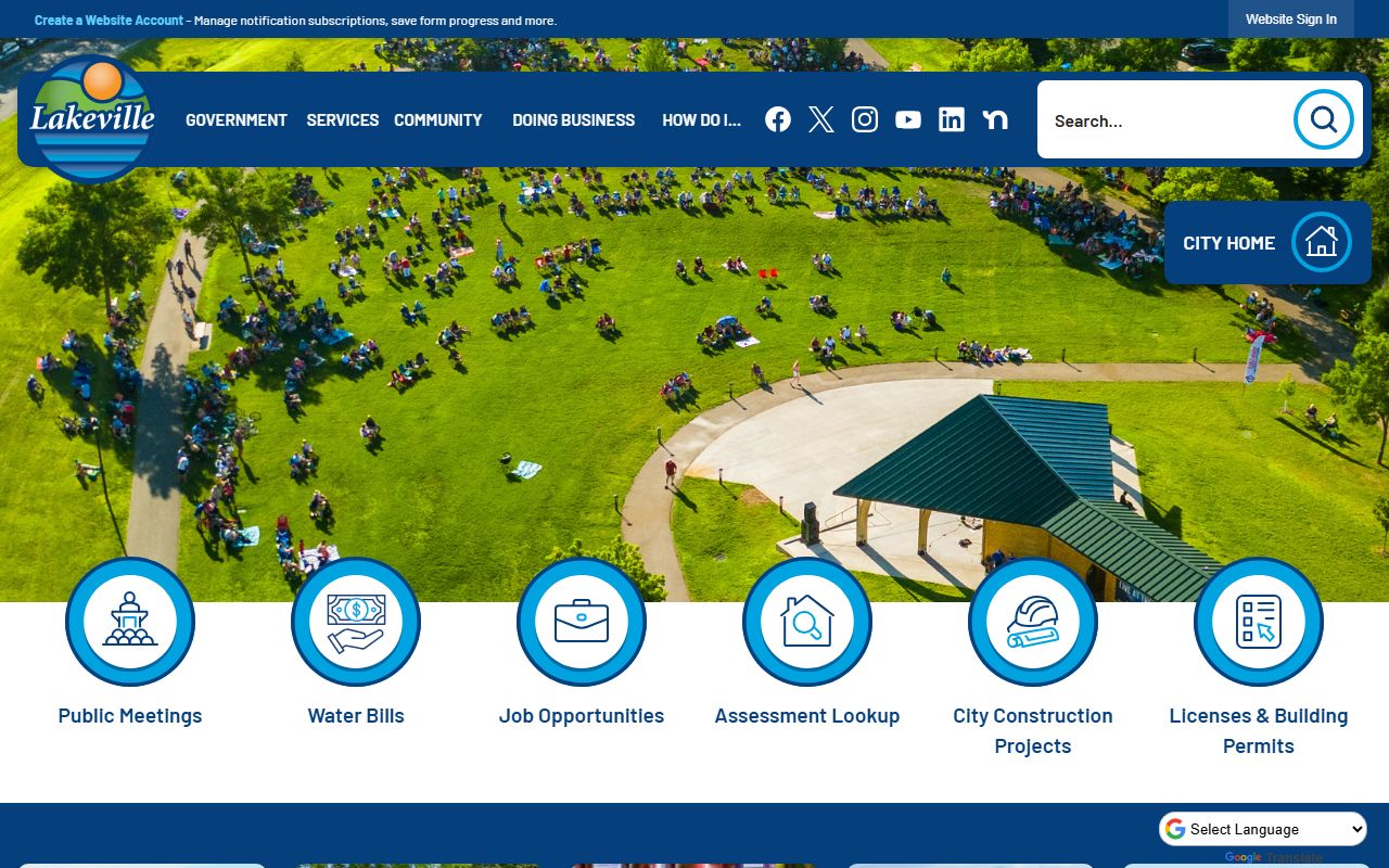 Lakeville city website resource page for police department and recent booking records