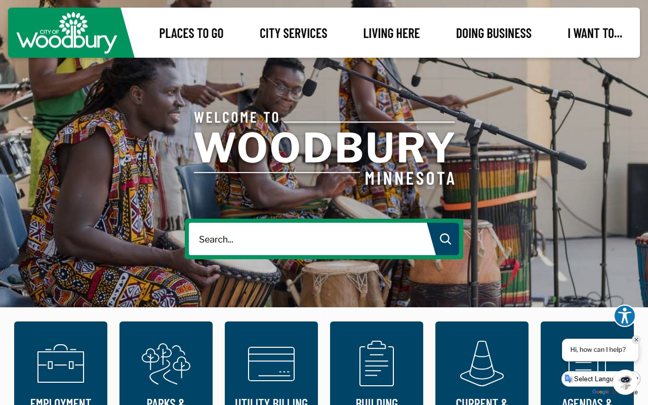 Woodbury city website resource page for recent bookings and police department information