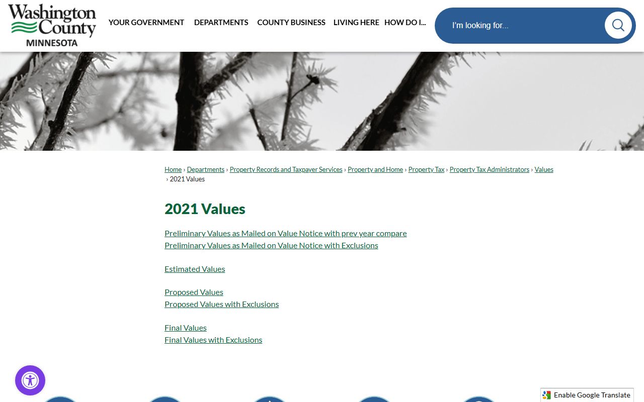 Washington County Sheriff's Office page linking to recent bookings and jail division